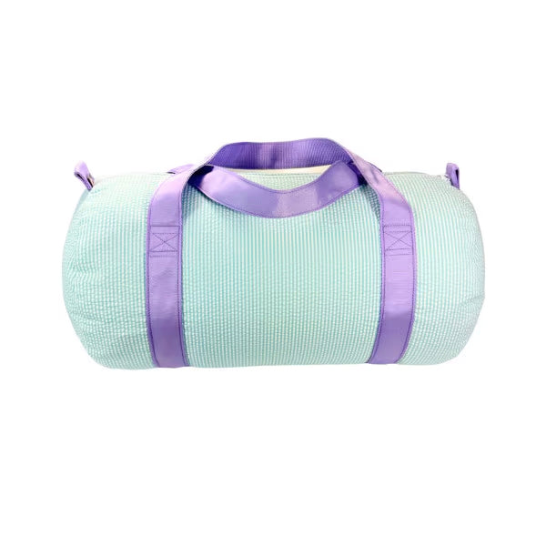 Medium Duffle Bag - Mermaid Seersucker
