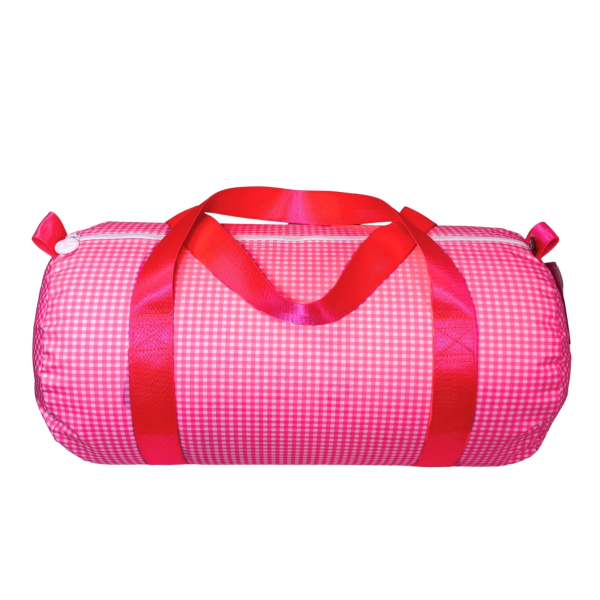 Water Resistant Medium Duffle Bag - Flamingo Gingham