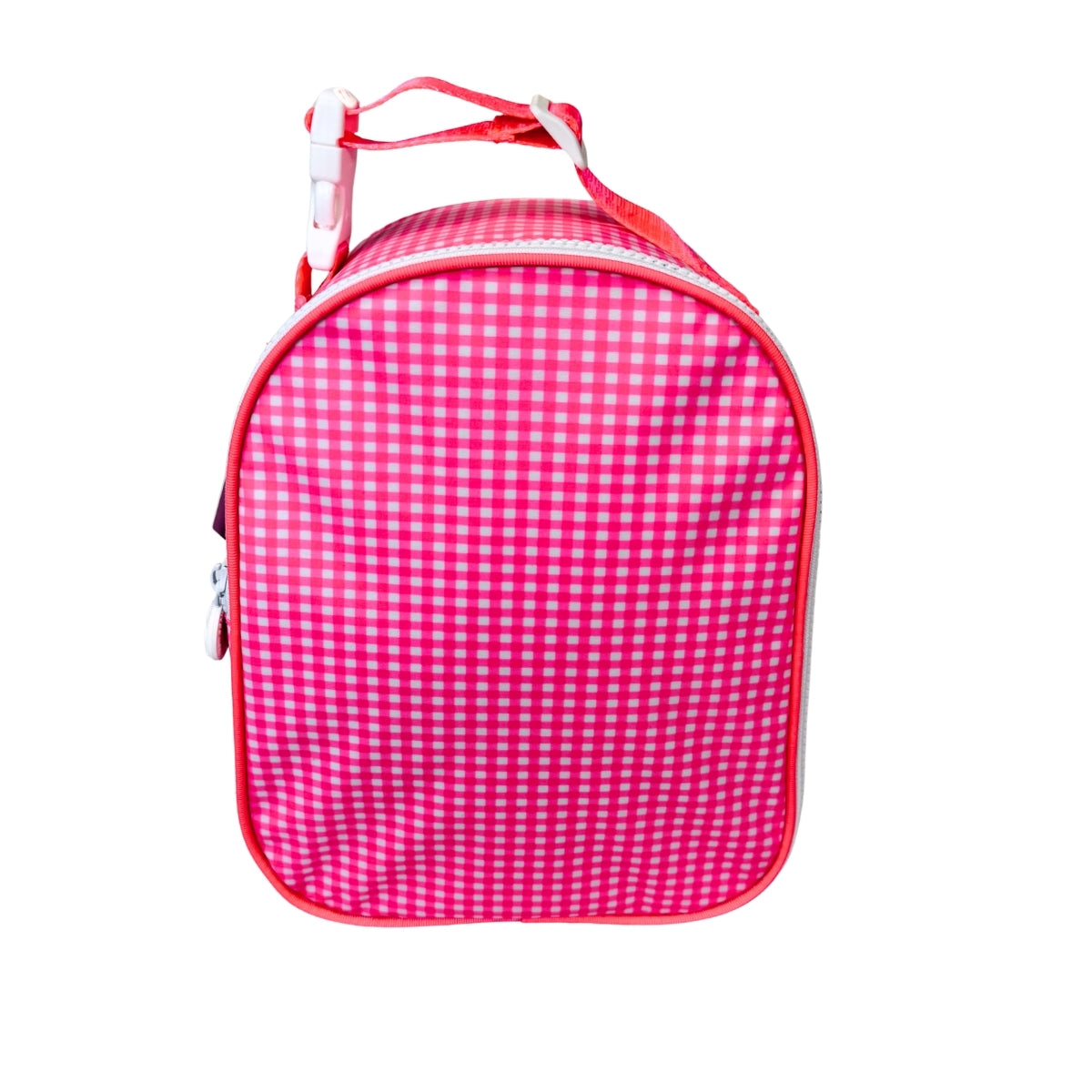 Water Resistant Gumdrop Lunch Bag - Flamingo Gingham