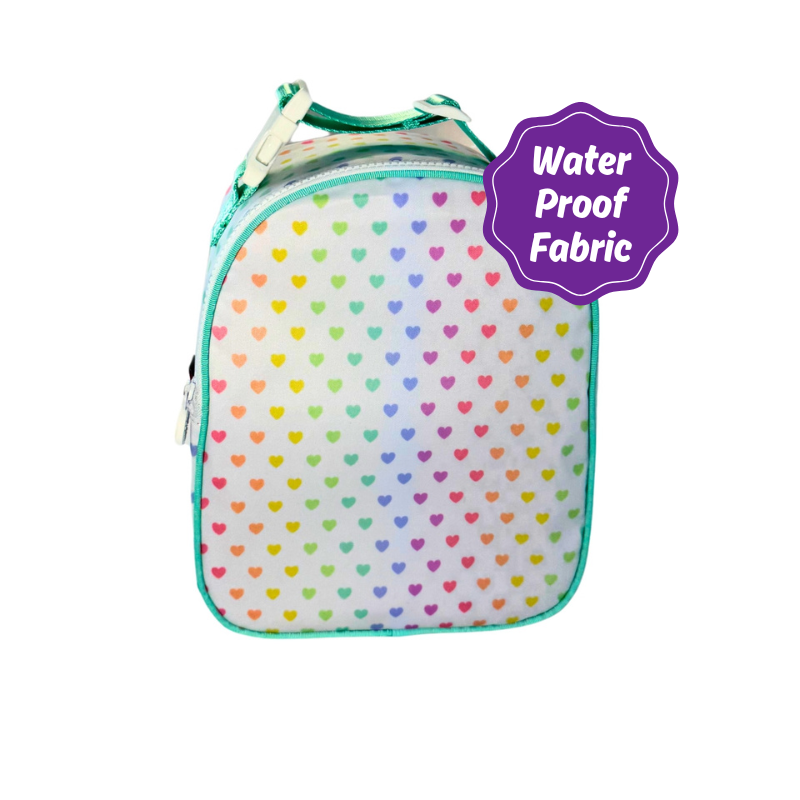 Water Resistant Gumdrop Lunch Bag - sweetheart