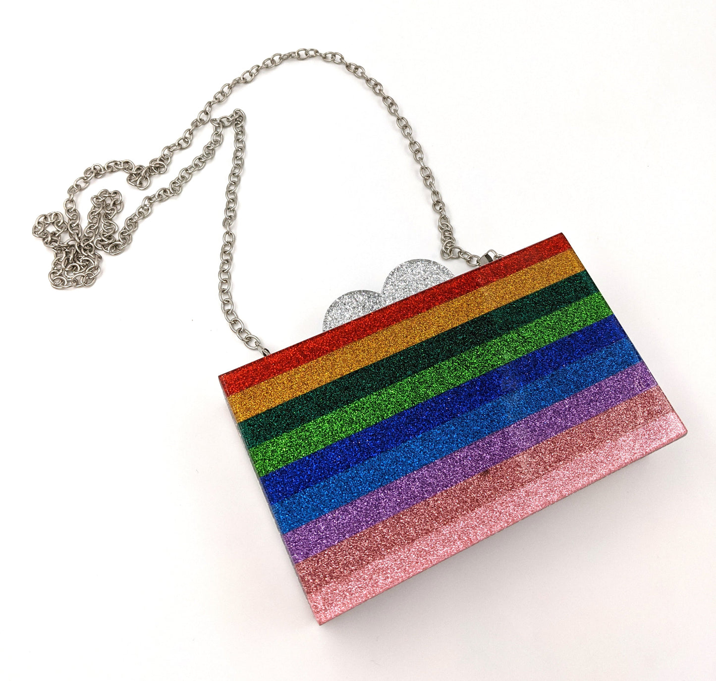 Acrylic Rainbow Clutch