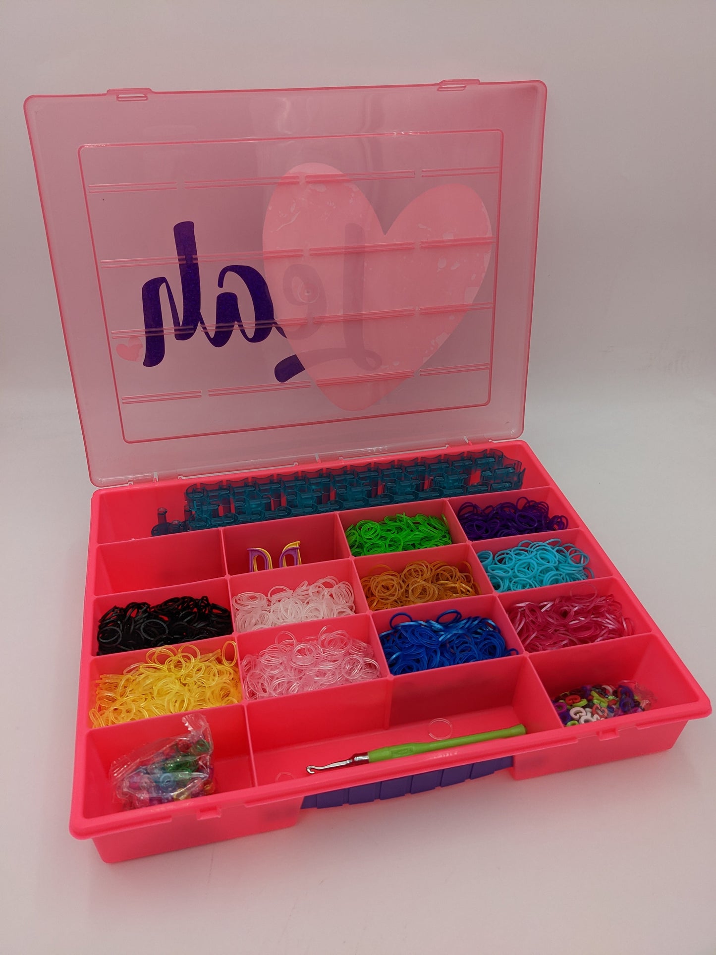 Large Organizer - Pink w/ hearts