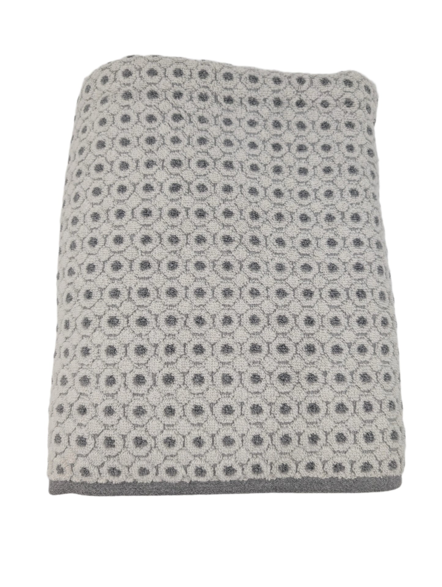 Hooded Towel - Grey Circles