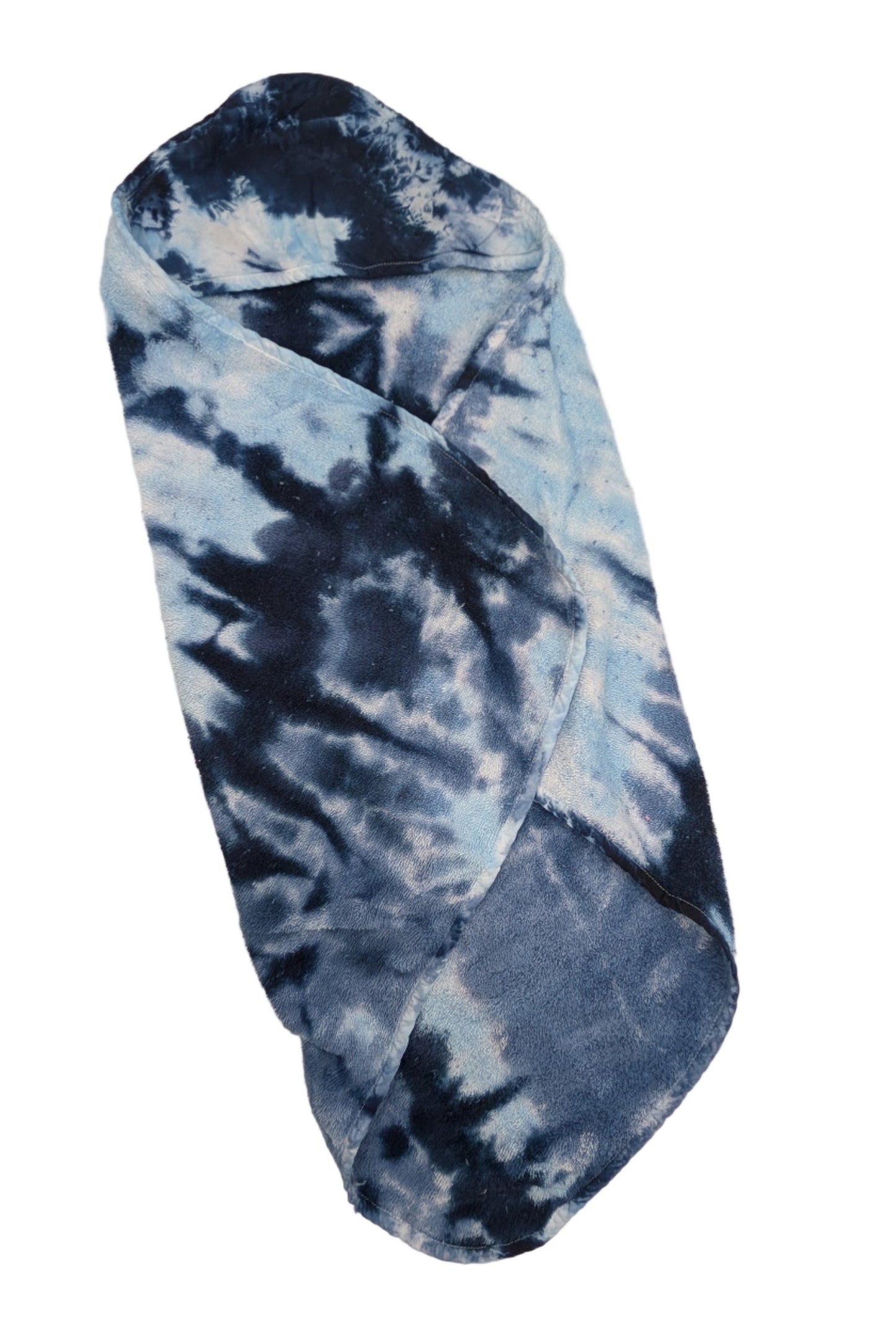 Hooded Baby Towel - Tie Dye Blue