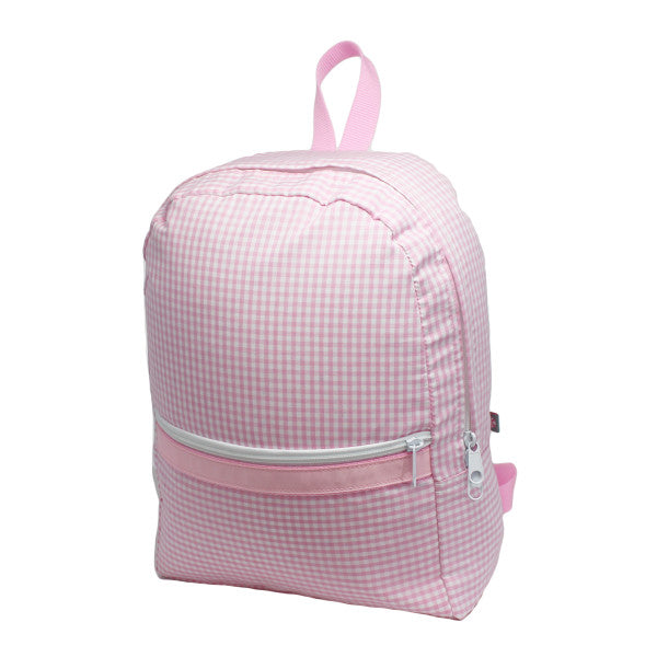 Pink Gingham Knapsack Small