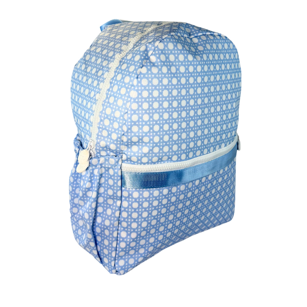 Water Resistant Knapsack Medium - Baby Blue Bungalow