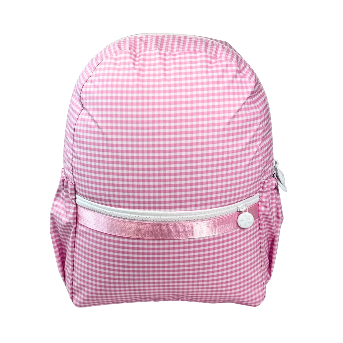 Water Resistant Knapsack Medium - Pink Gingham