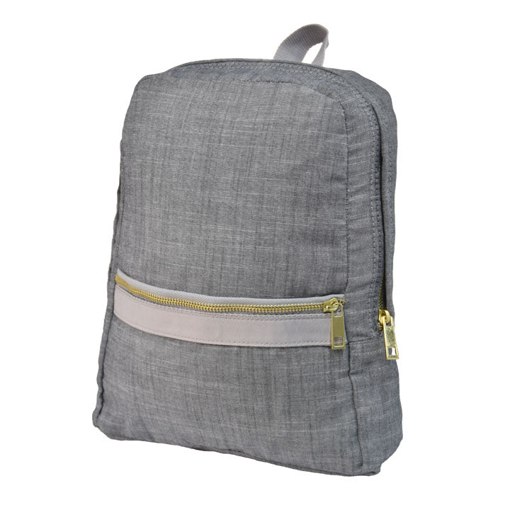 Knapsack Small Grey Chambray