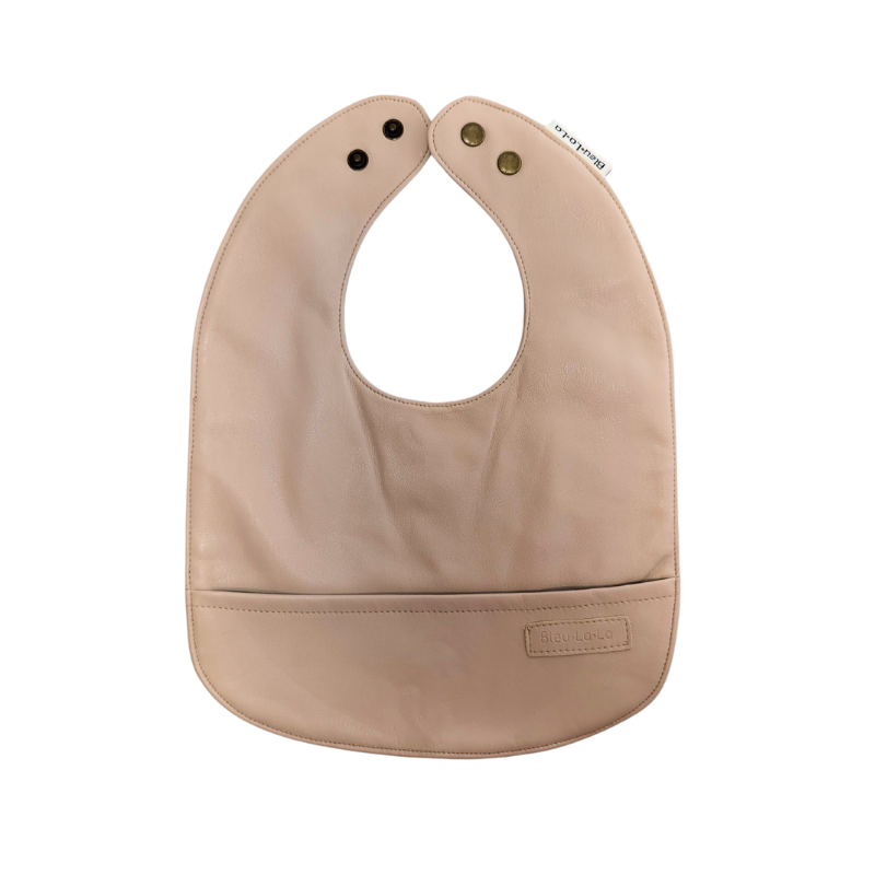 Vegan Leather Easy Clean Bib - Sand