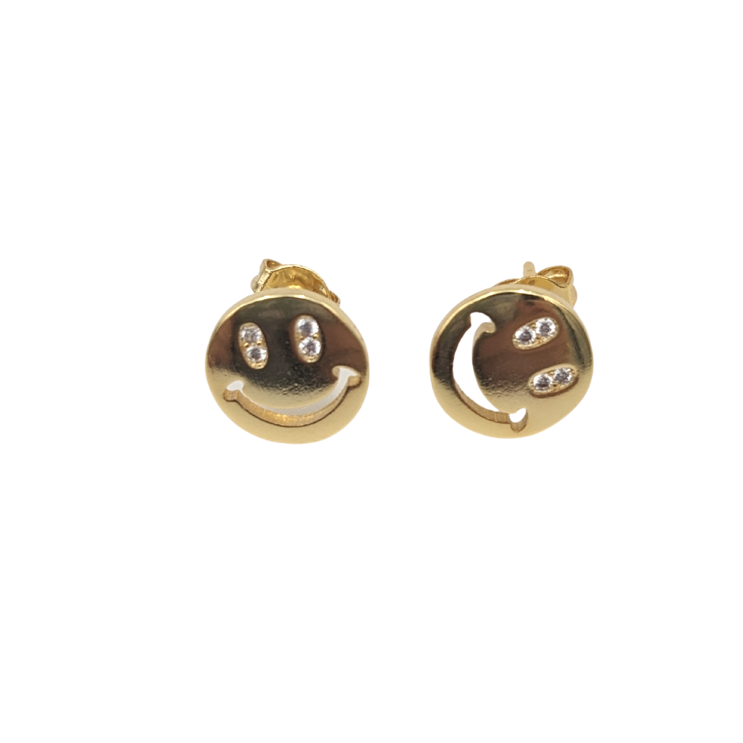 Earrings - Smiley Face Studs
