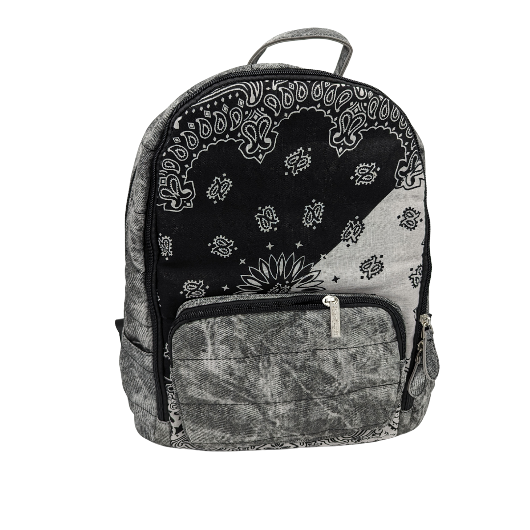 Black Bandana Knapsack Large