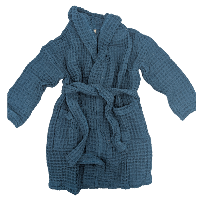 Waffle Robe - Blue