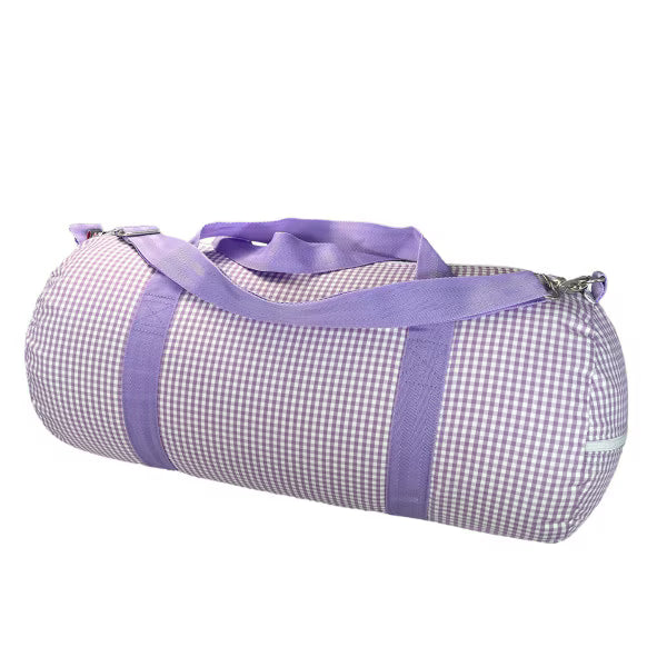 Weekender Duffle Bag - Lilac Gingham