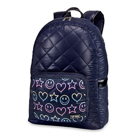 Knapsack Large - Rainbow Drip Smile