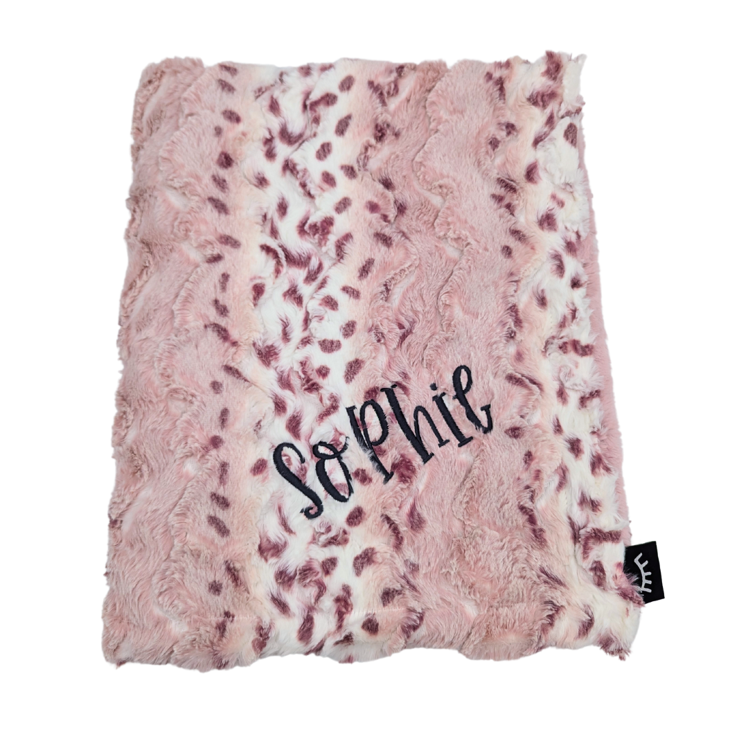 Minky Blanket Nature - Blush