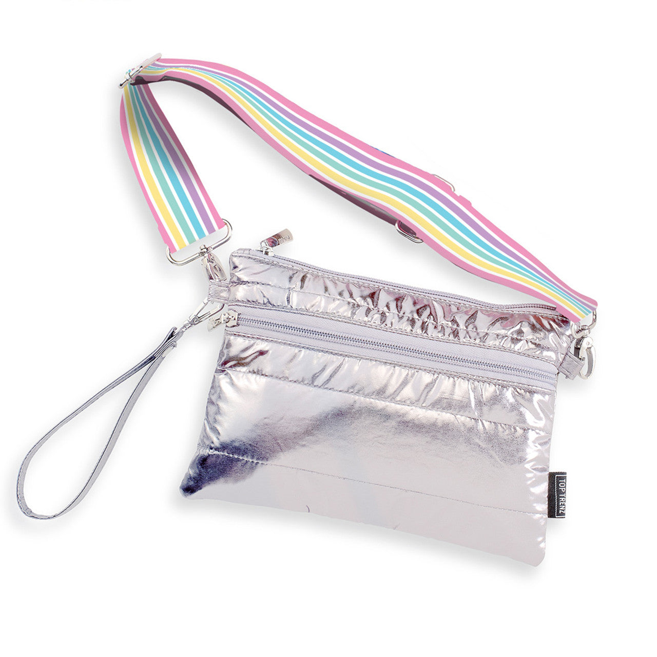 Puffer Belt Bag - Candy Stripes