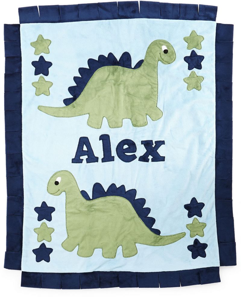 Dinosaurs Plush Minky Blanket