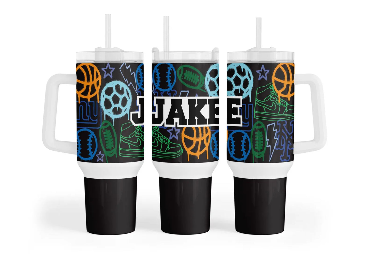 Sticker Style Tumbler - Graffiti Style