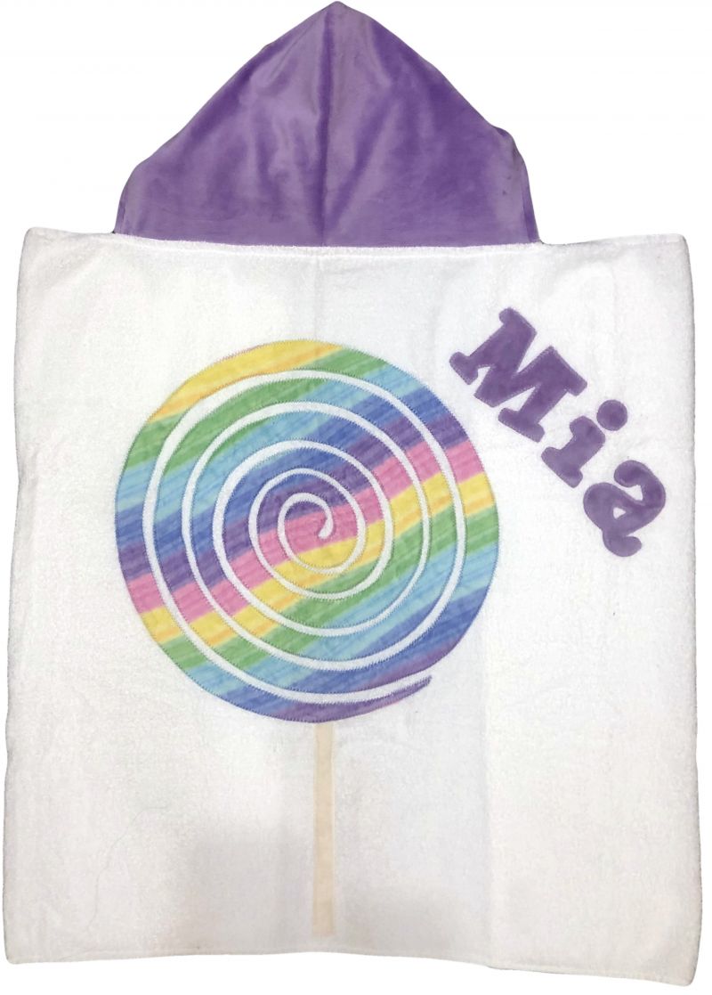 Lollypop Plush Minky Hooded Towel