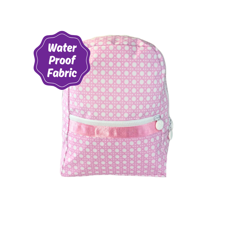 Water Resistant Knapsack Small - Pink Bungalow