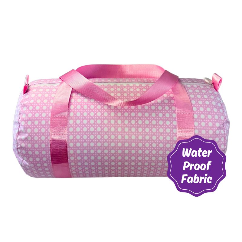 Water Resistant Medium Duffle Bag - Pink Bungalow