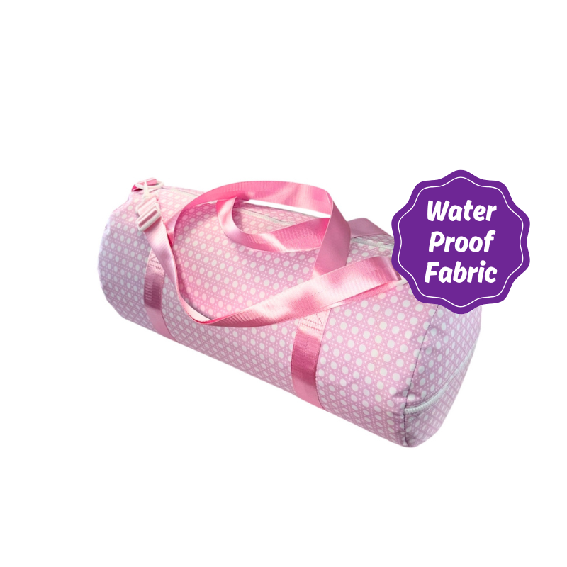 Water Resistant Weekender Duffle Bag - Pink Bungalow