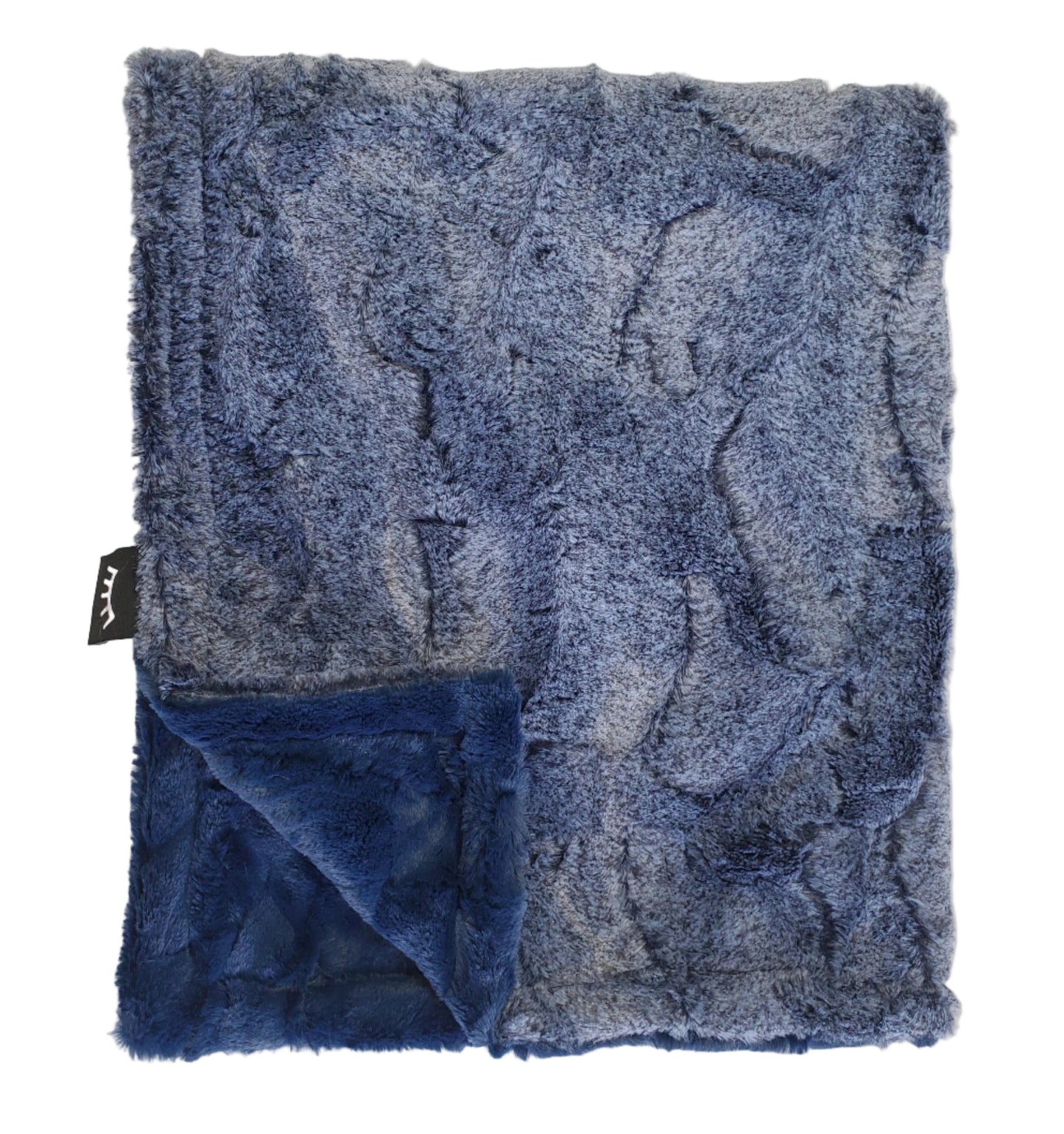 Minky Blanket Frosted Navy