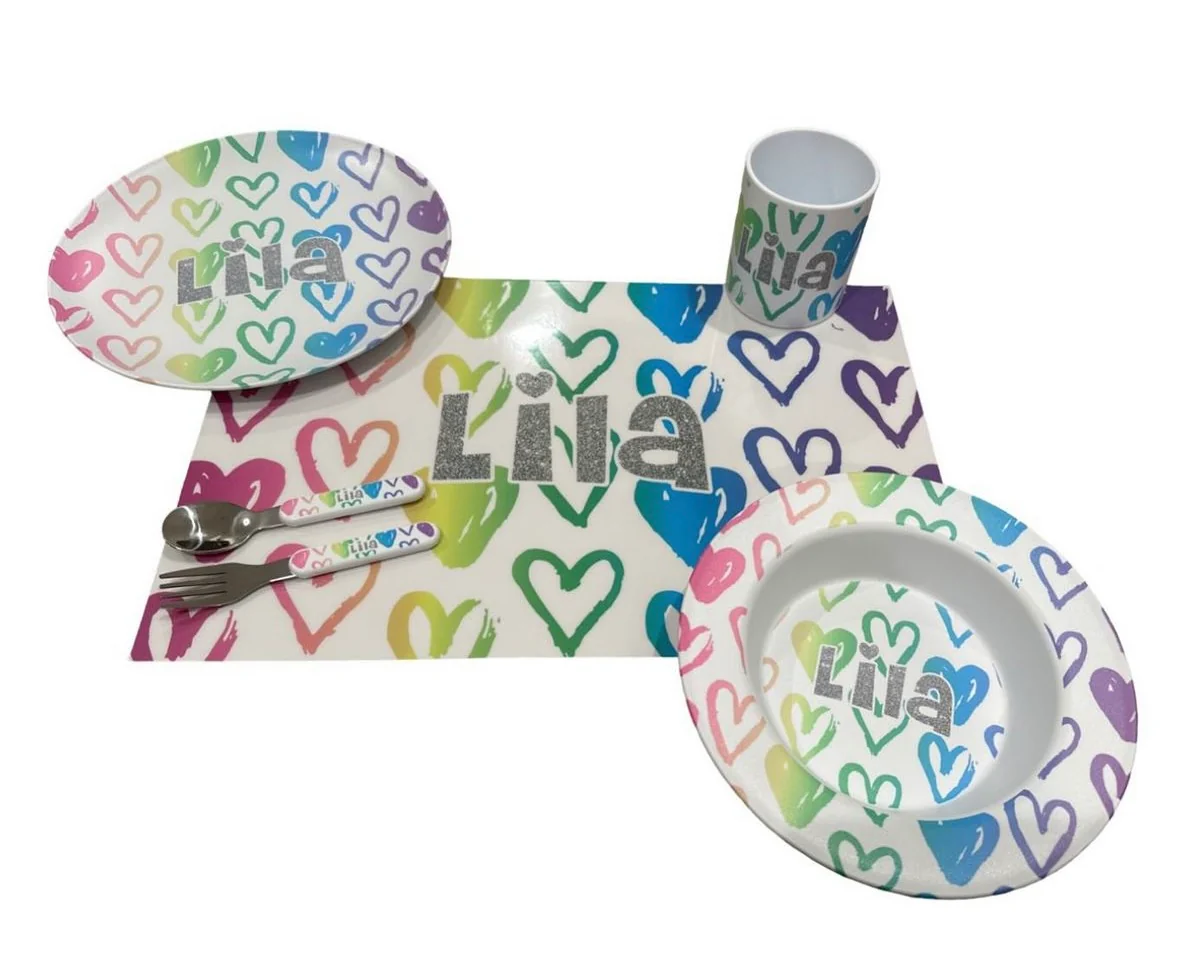 Dishware - Neon Hearts