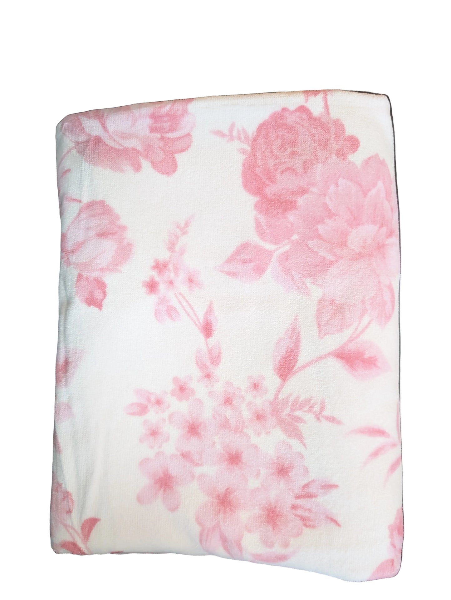Hooded Towel - Pink Toile
