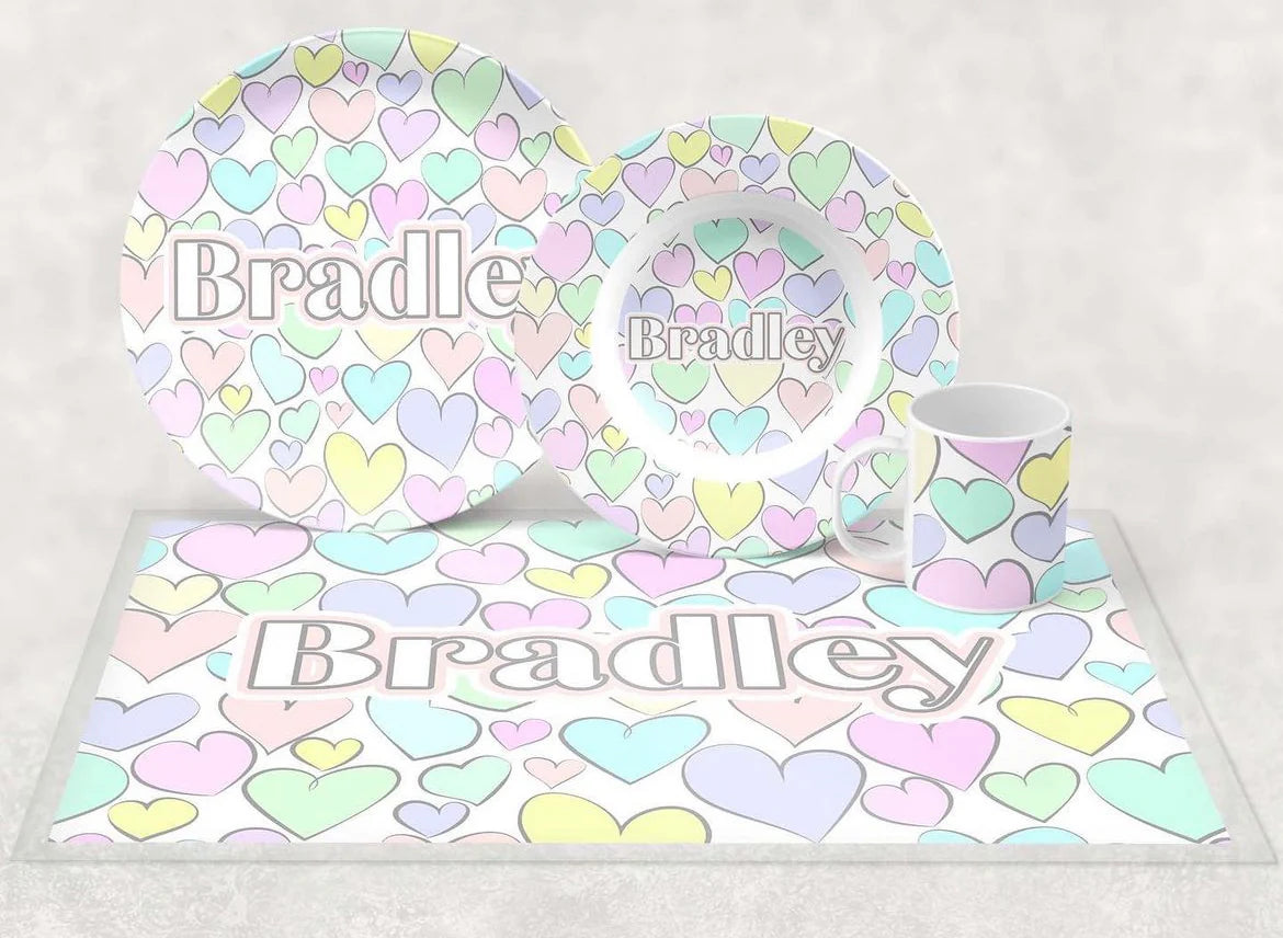Dishware - Pastel Hearts