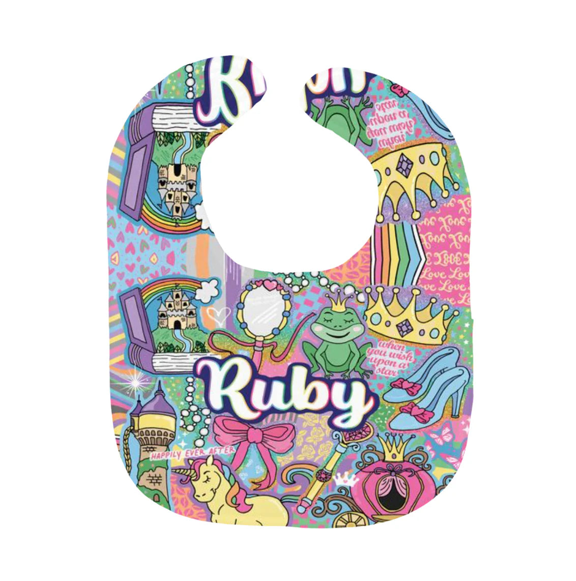 Graffiti Pretty Princess Bib