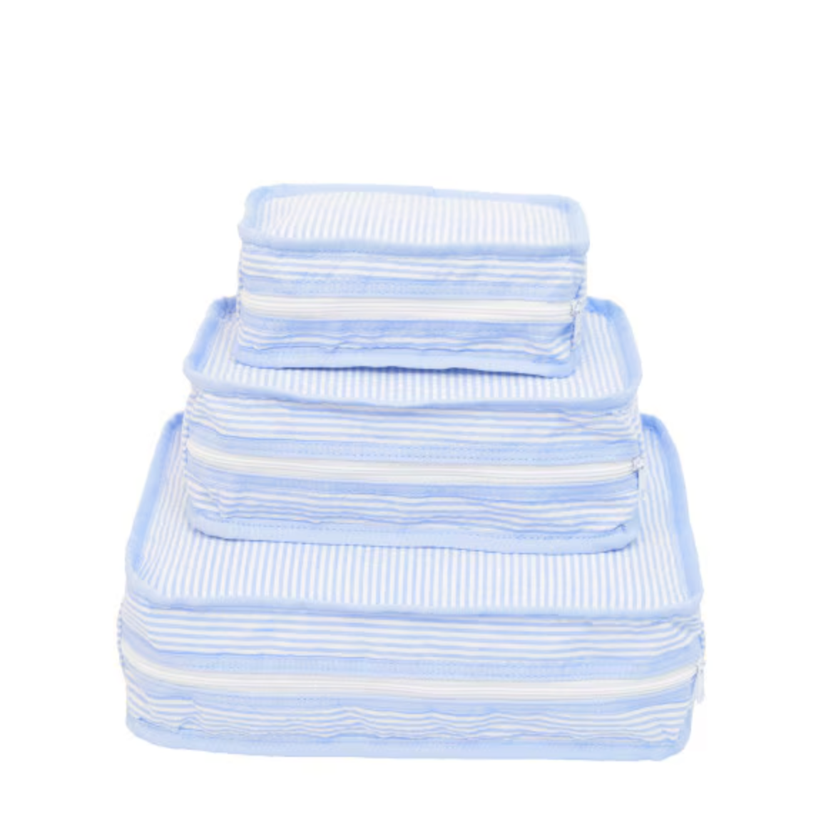 Packing Cubes - Baby Blue Seersucker