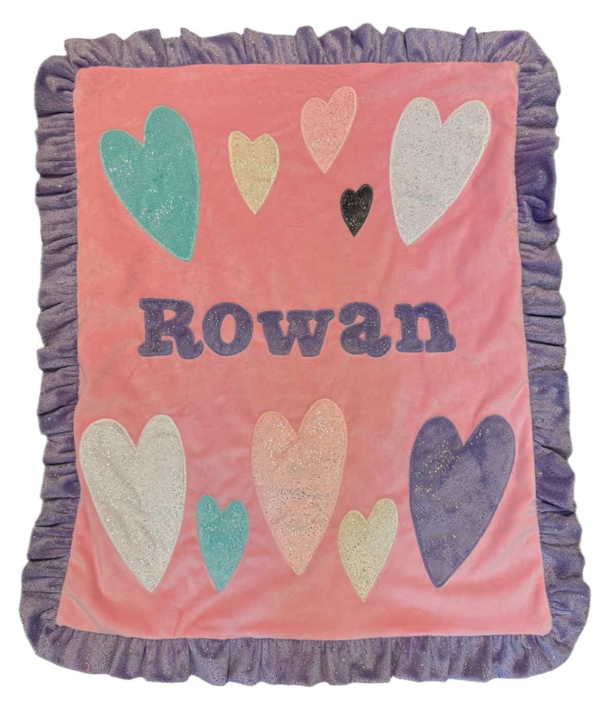 Heart to Heart Plush Minky Blanket