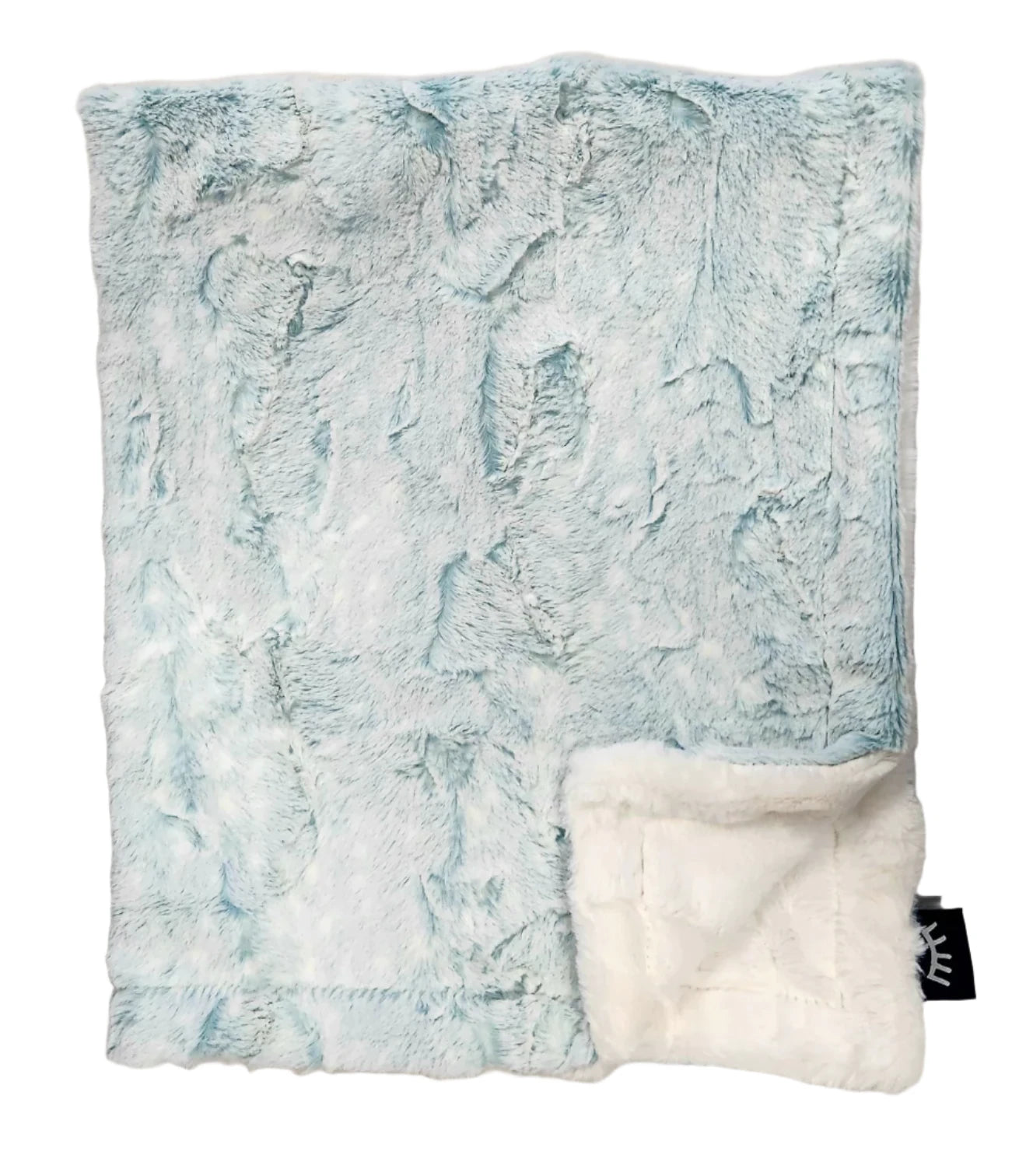 Minky Blanket Frosted Aqua
