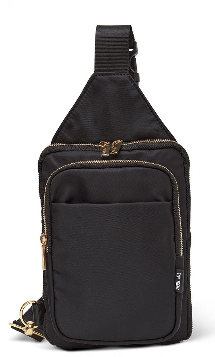 Crossbody Sling Bag - Black