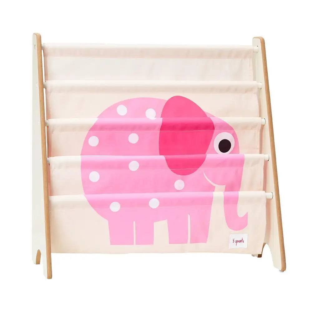 3 Sprouts Pink Elephant Book Case