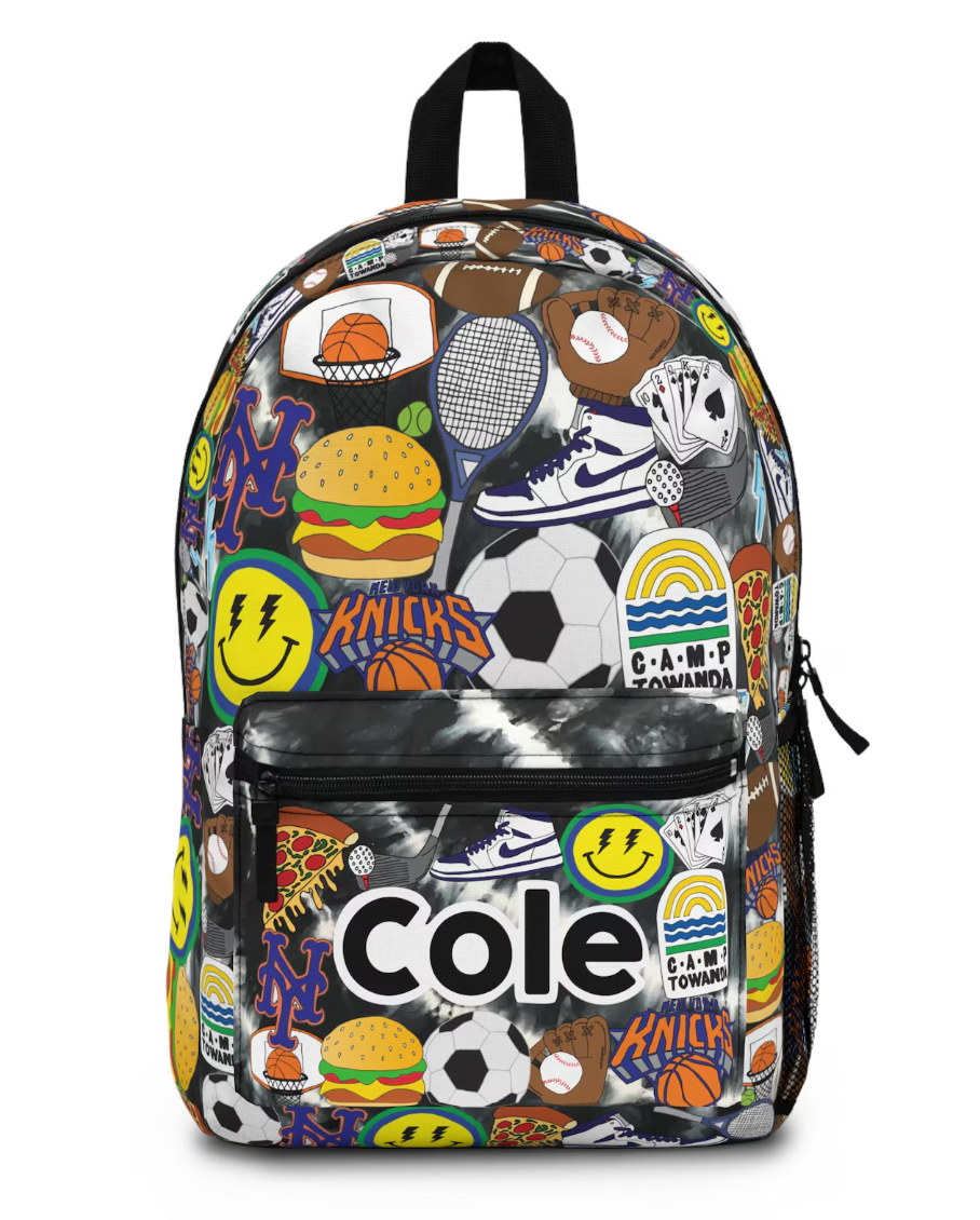 Sticker Style Knapsack - Camp Boy