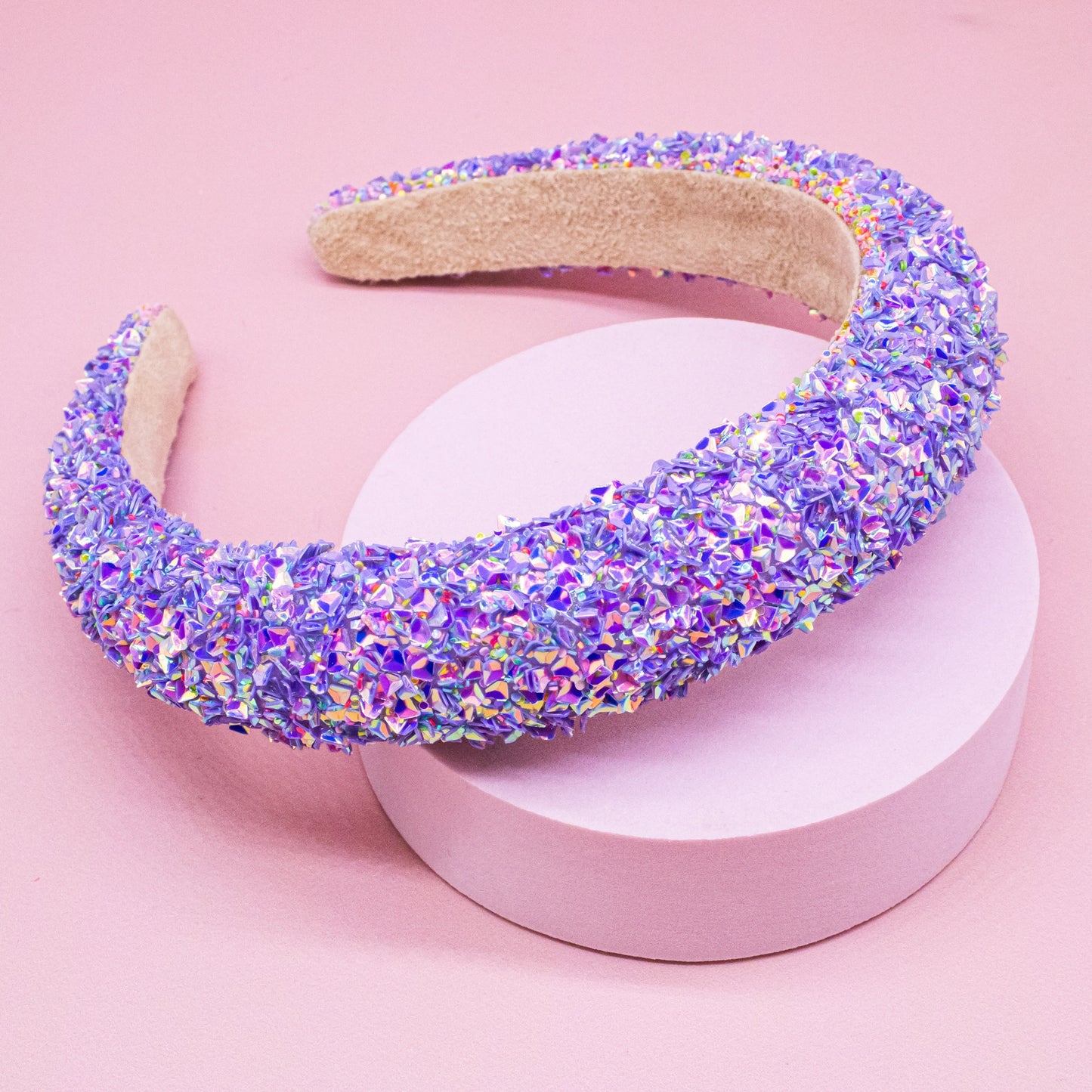 Headband - Chunky Sequin - Purple