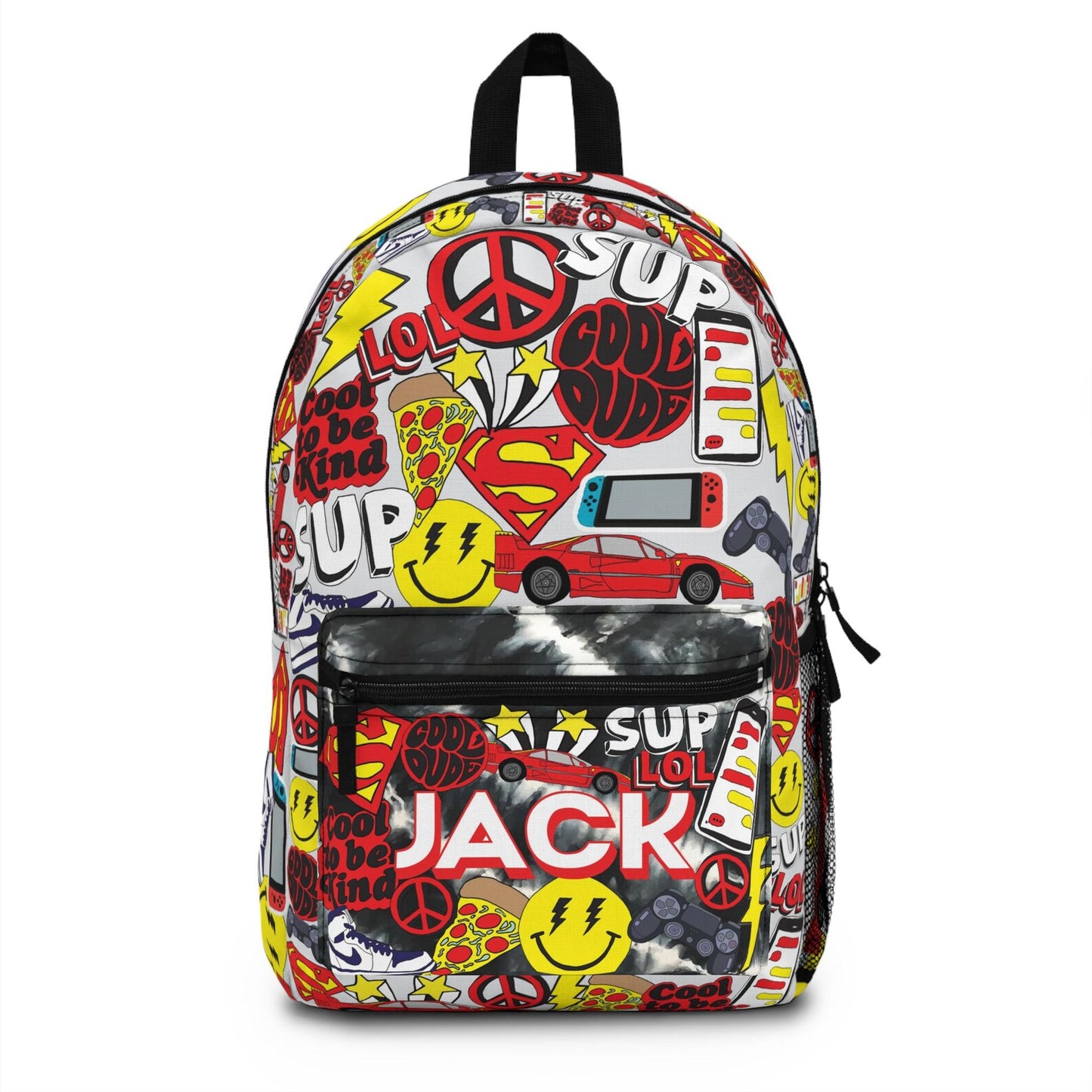 Sticker Style Knapsack - Cool Dude