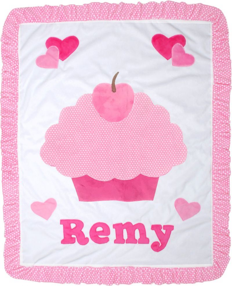 Cupcake Plush Minky Blanket