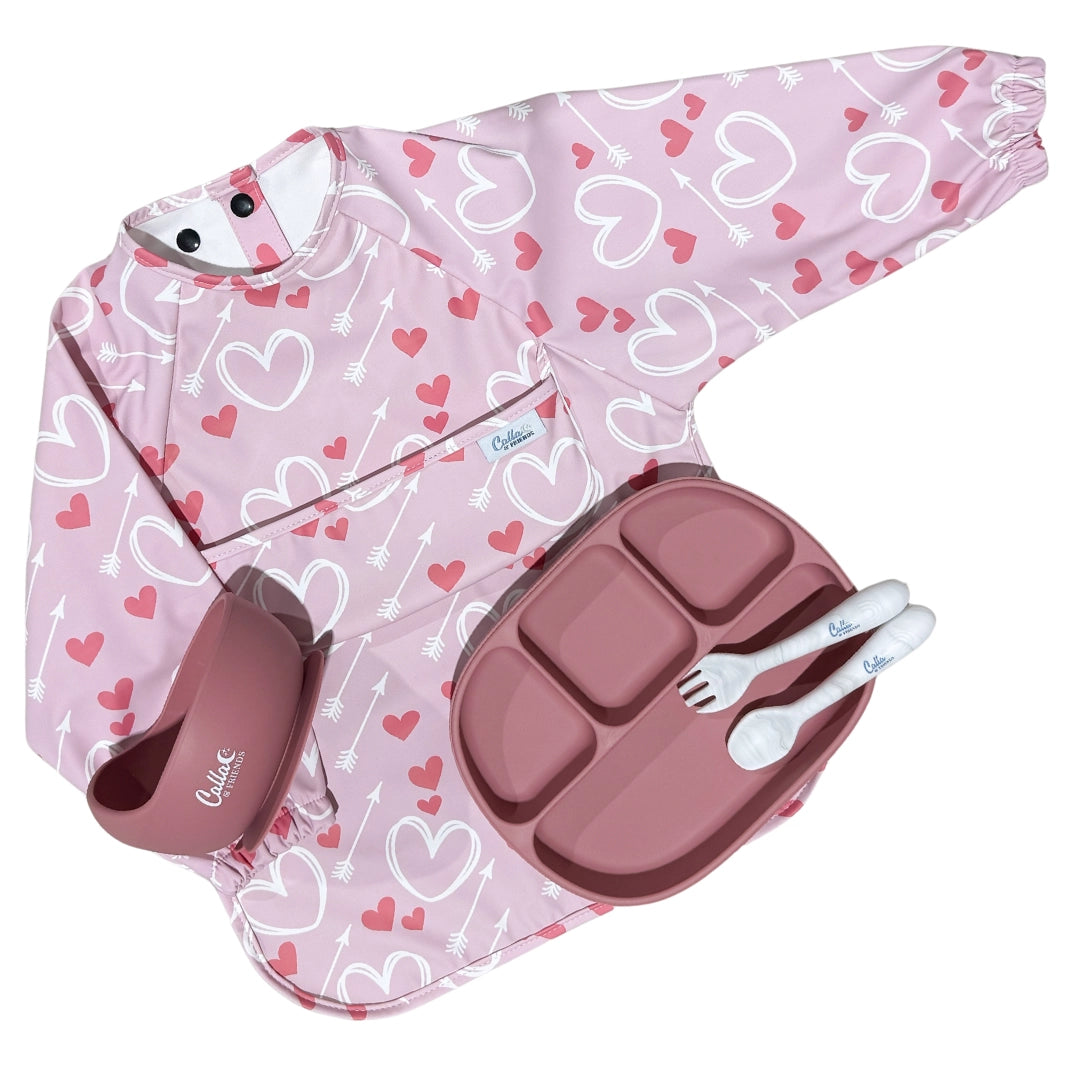 Long Sleeve Bib + Pocket - Love Struck