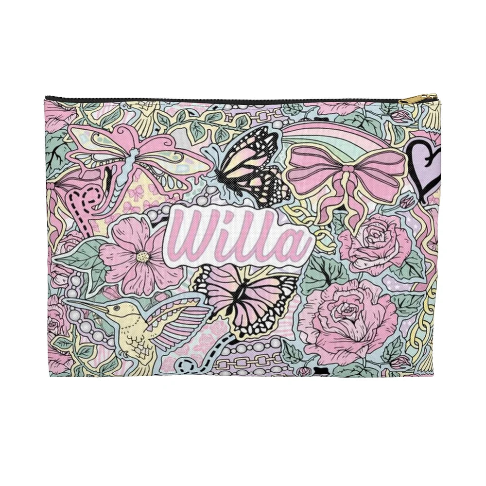 Graffiti Flowers Pouch
