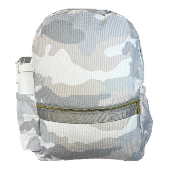 Medium Knapsack with Pocket Grey Camo