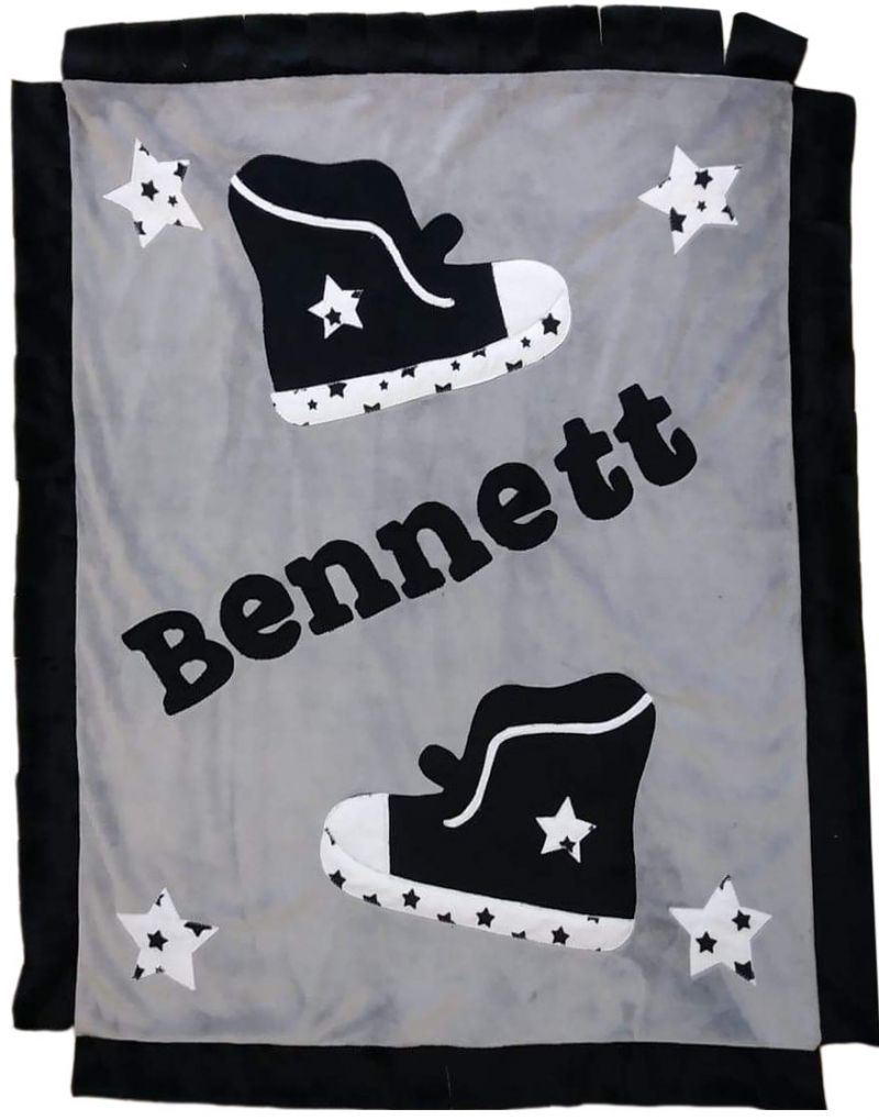 Hip-hop High Tops Plush Minky Blanket