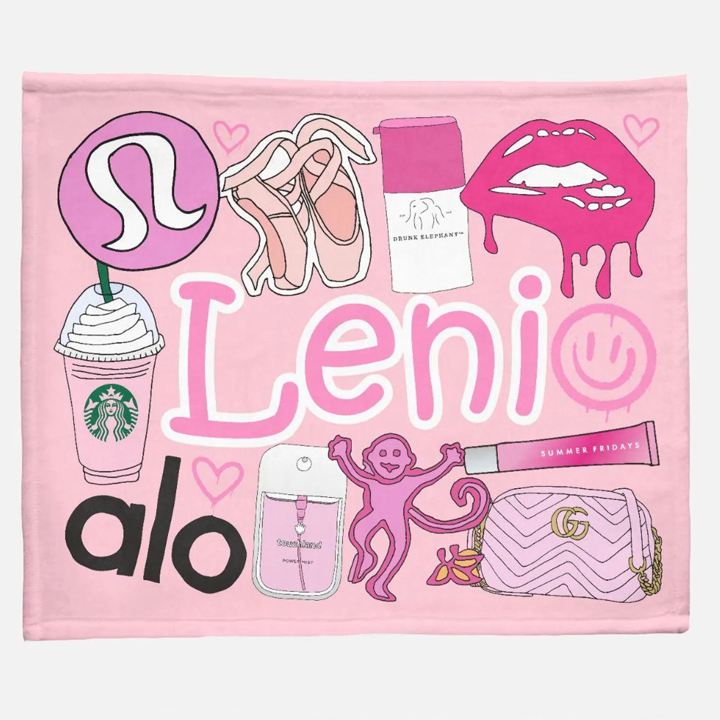 Sticker Style Favorite Things Blanket
