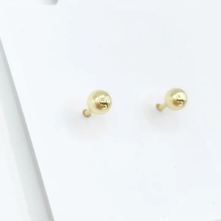 Earrings - Ruby Pave Heart Screwback Studs