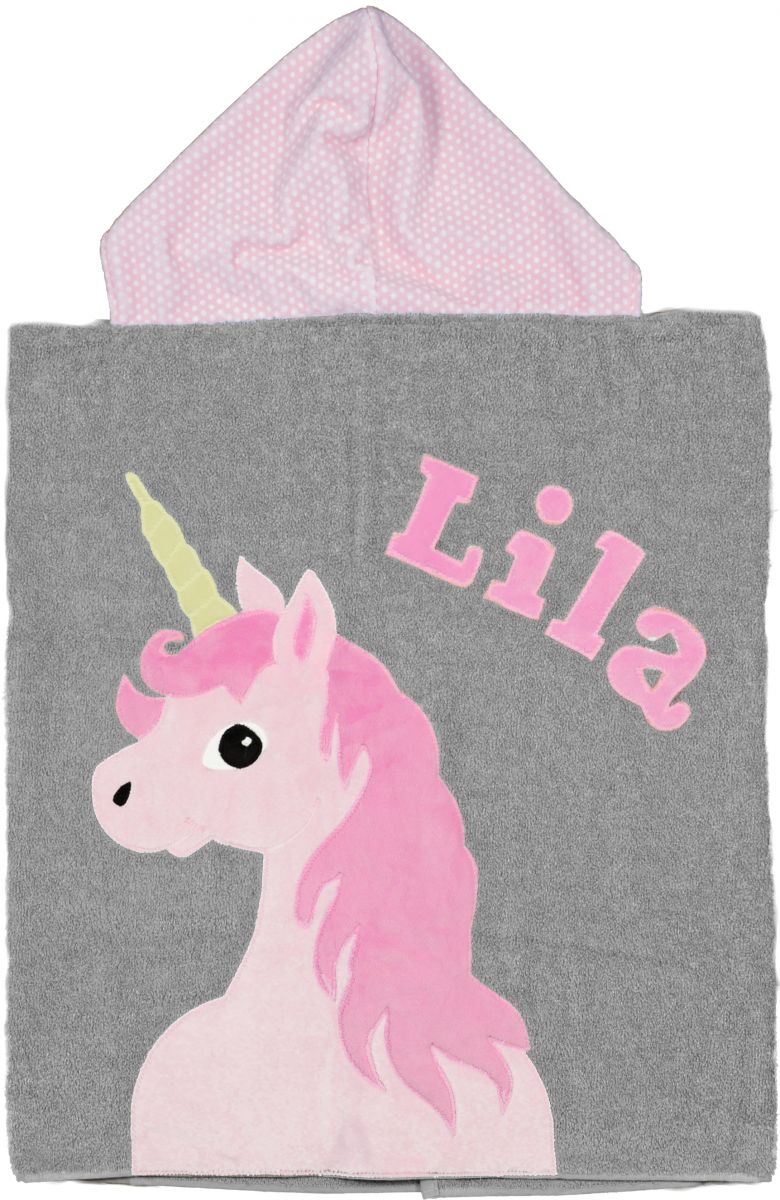 Magical Unicorn Plush Minky Hooded Towel