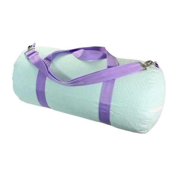 Weekender Duffle Bag - Mermaid Seersucker