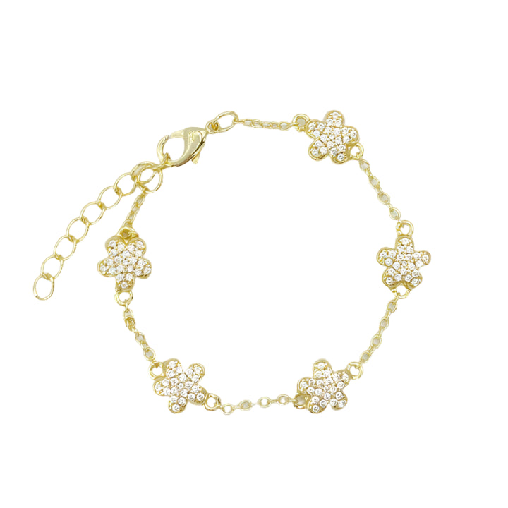 Bracelet - Pave Flower