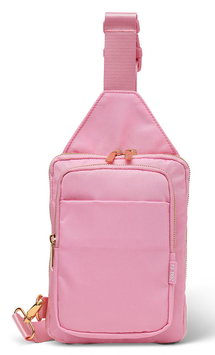 Crossbody Sling Bag - Pink